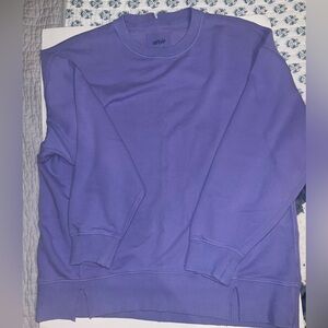 Purple Oversized Aerie Sweatshirt